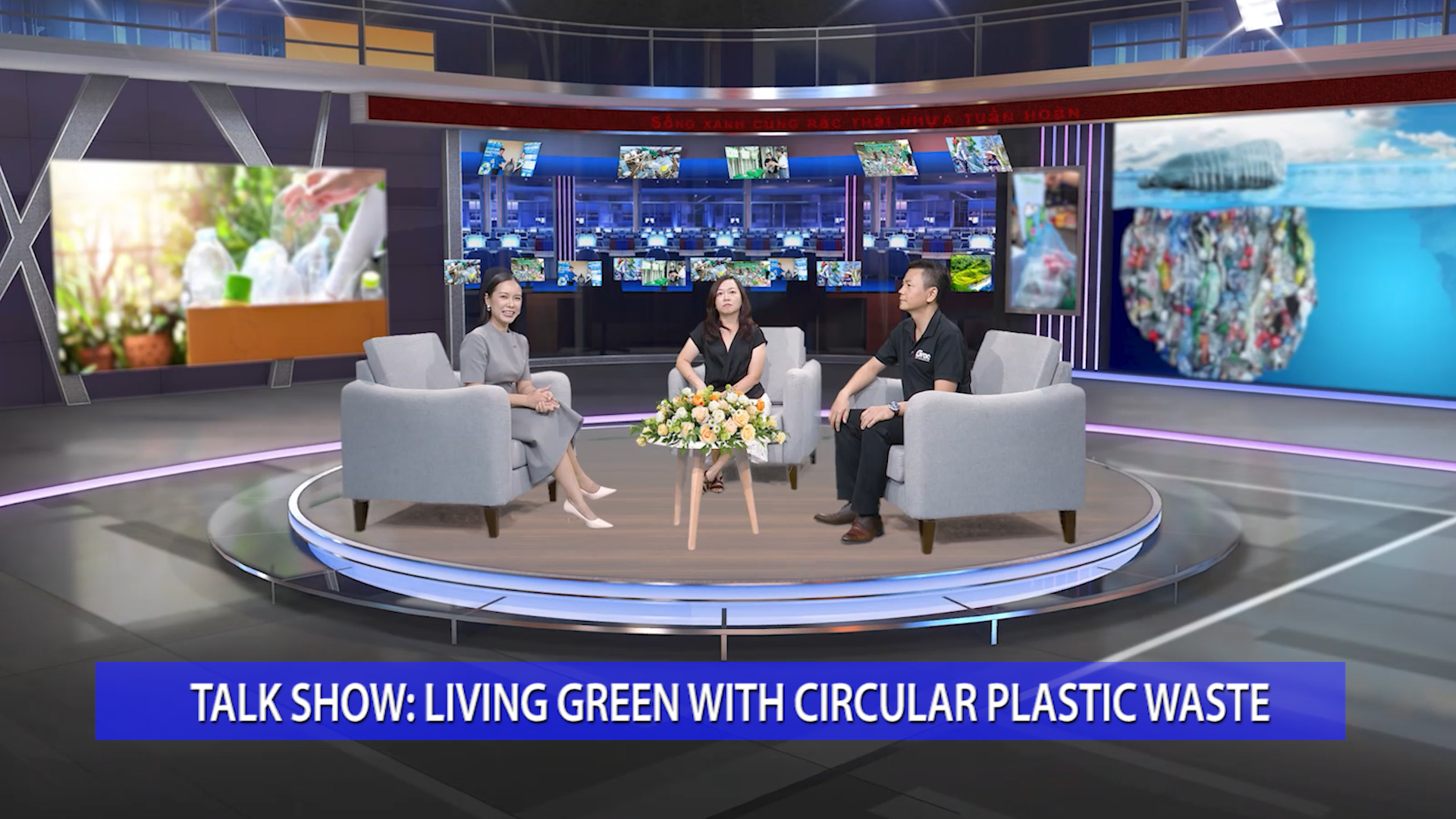 Living green with circular plastic waste
